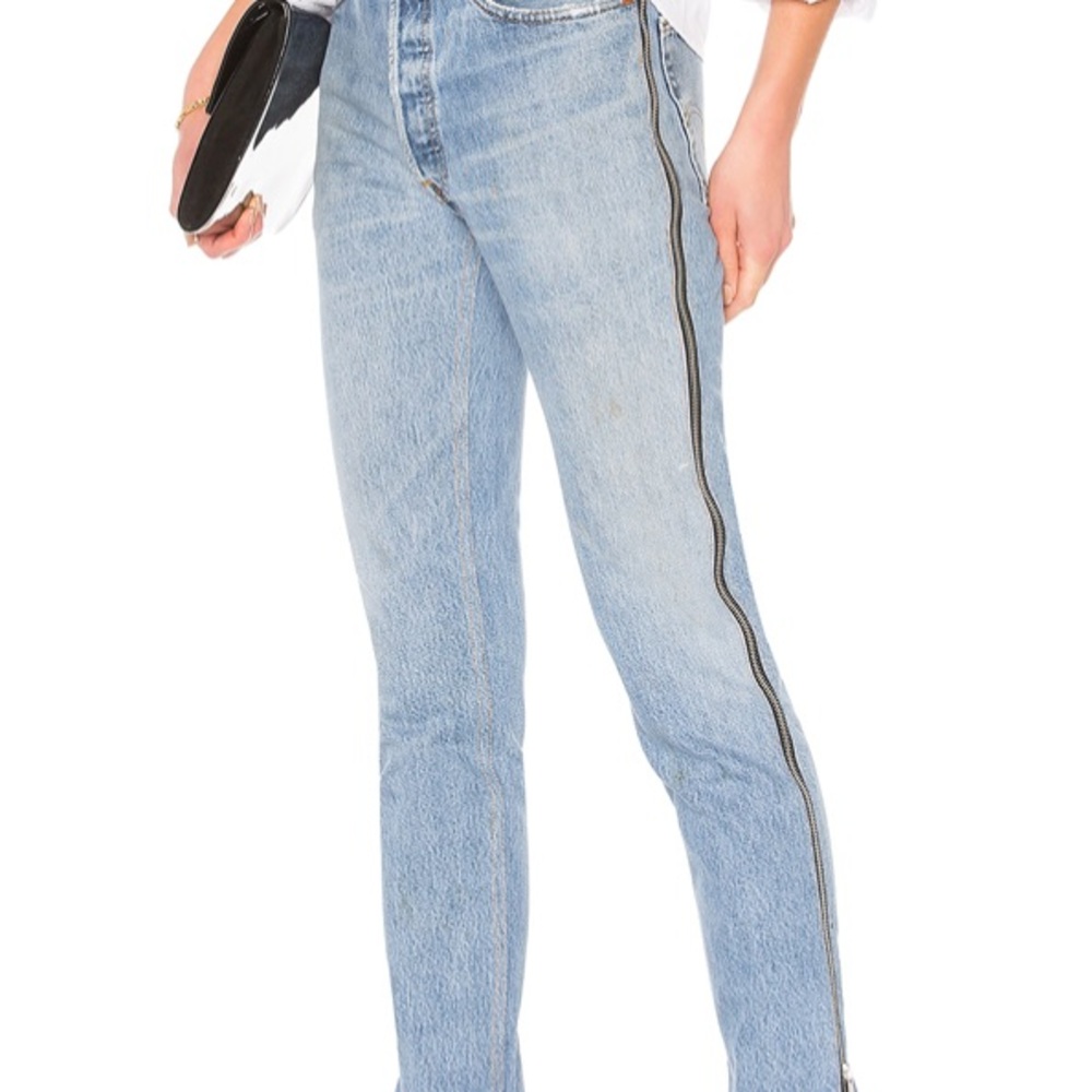 RE/DONE Levi’s with zipper detail